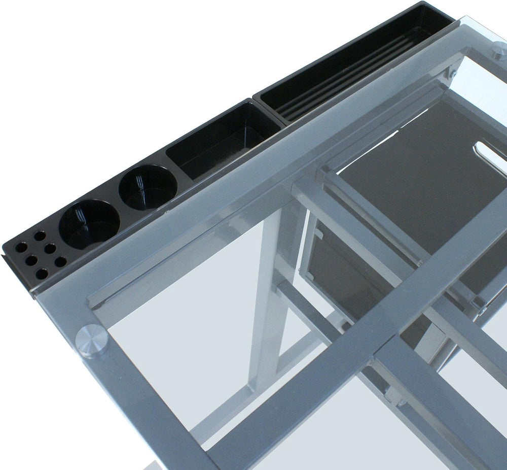 Adjustable Drafting Table Drawing Desk Art Craft Station Drafting Desk Glass ...
