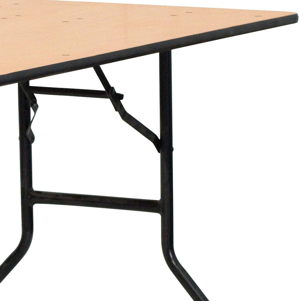 Flash Furniture 6 ft Folding Clear Coat Rectangular Banquet Table, Clear