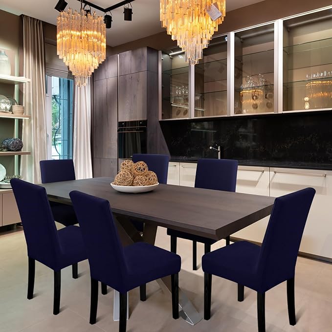 Chair Covers, Stretch Kitchen Chair Covers/Dining Room Chair Covers Set of 8,...
