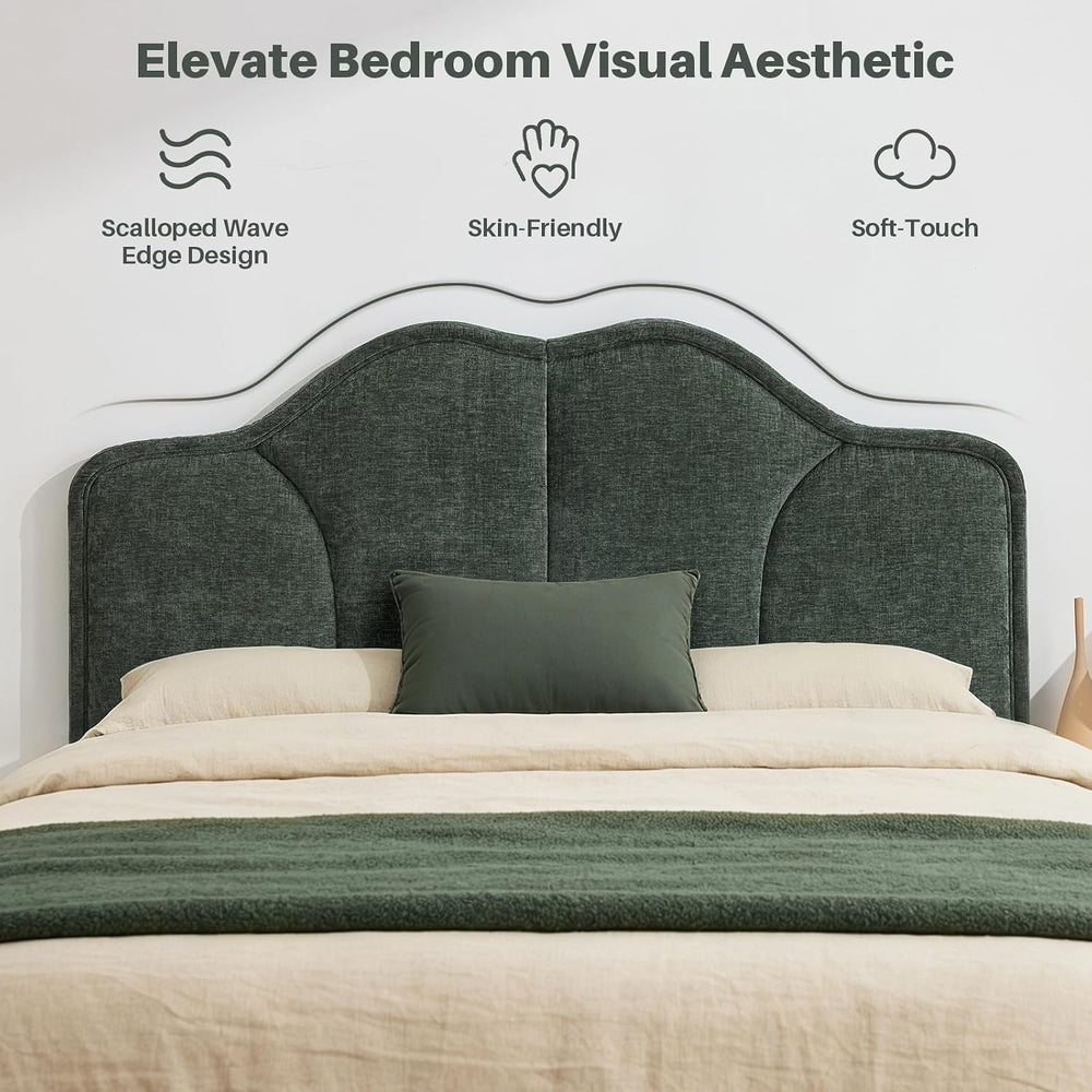 Queen Size Headboard Only Upgraded One-Piece Upholstered Headboard