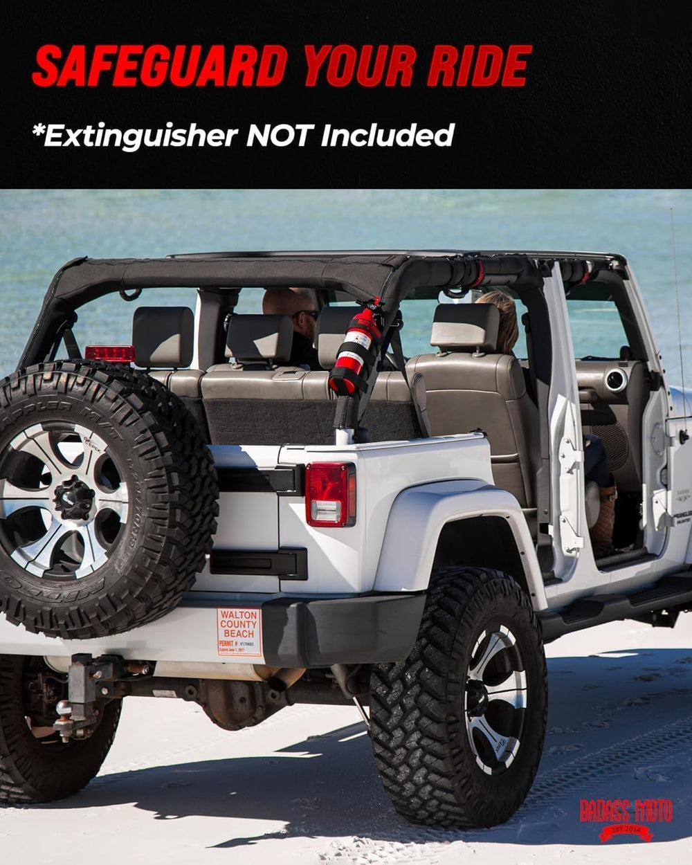 for Jeep Fire Extinguisher Mount for Jeep Wrangler or Bronco