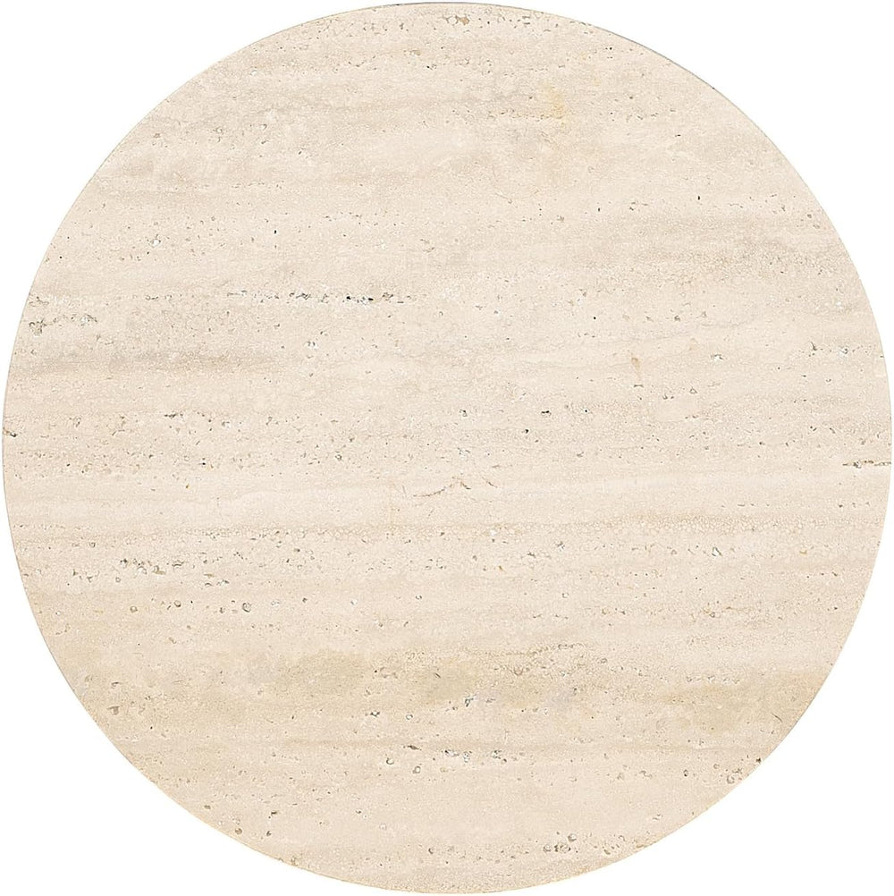 Hooker Melange Cirque Spot Table with Cream Colored Travertine Xalapa Honed S...