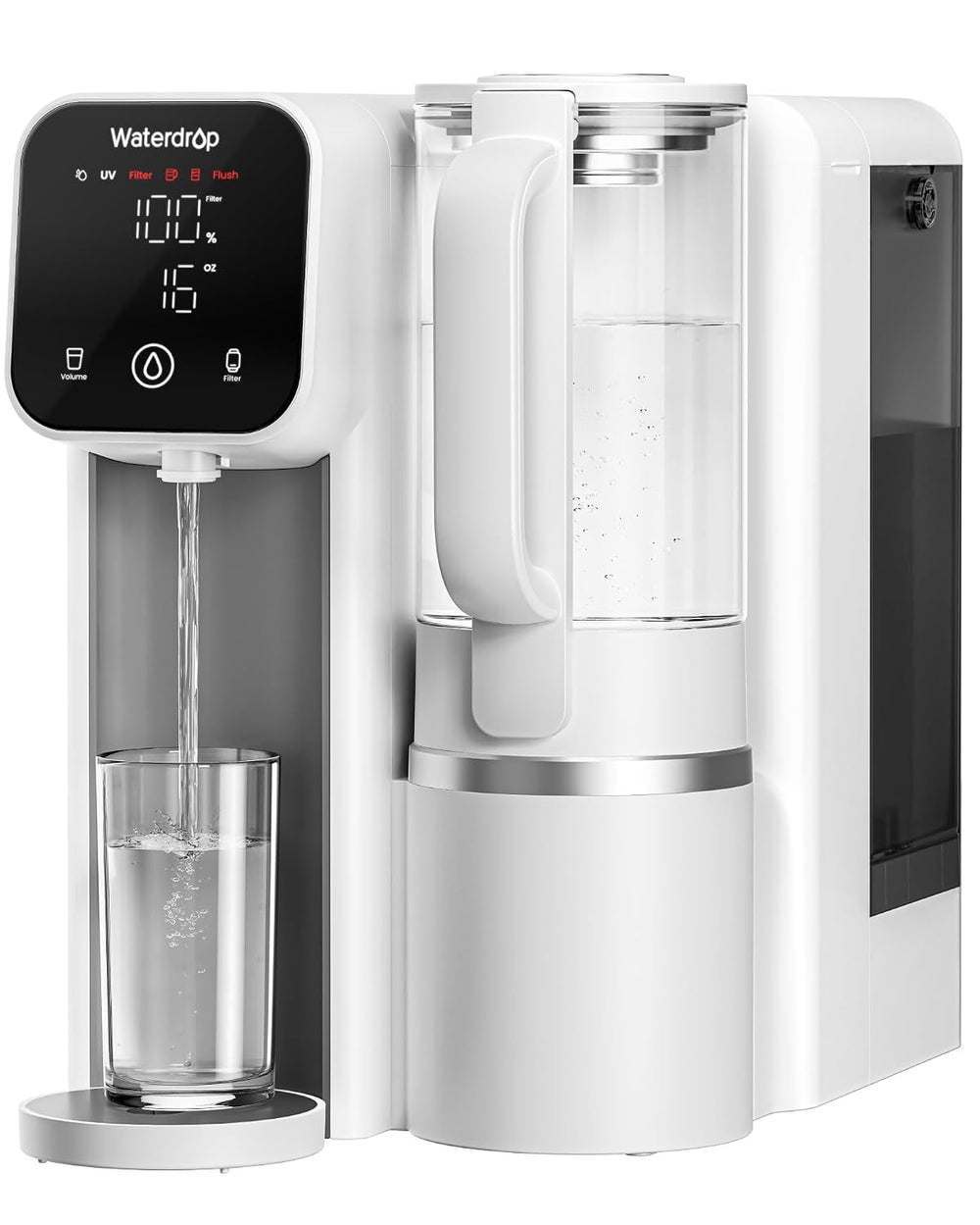 Waterdrop M6SL Mineral Reverse Osmosis Water Filter Countertop, Room-Temp