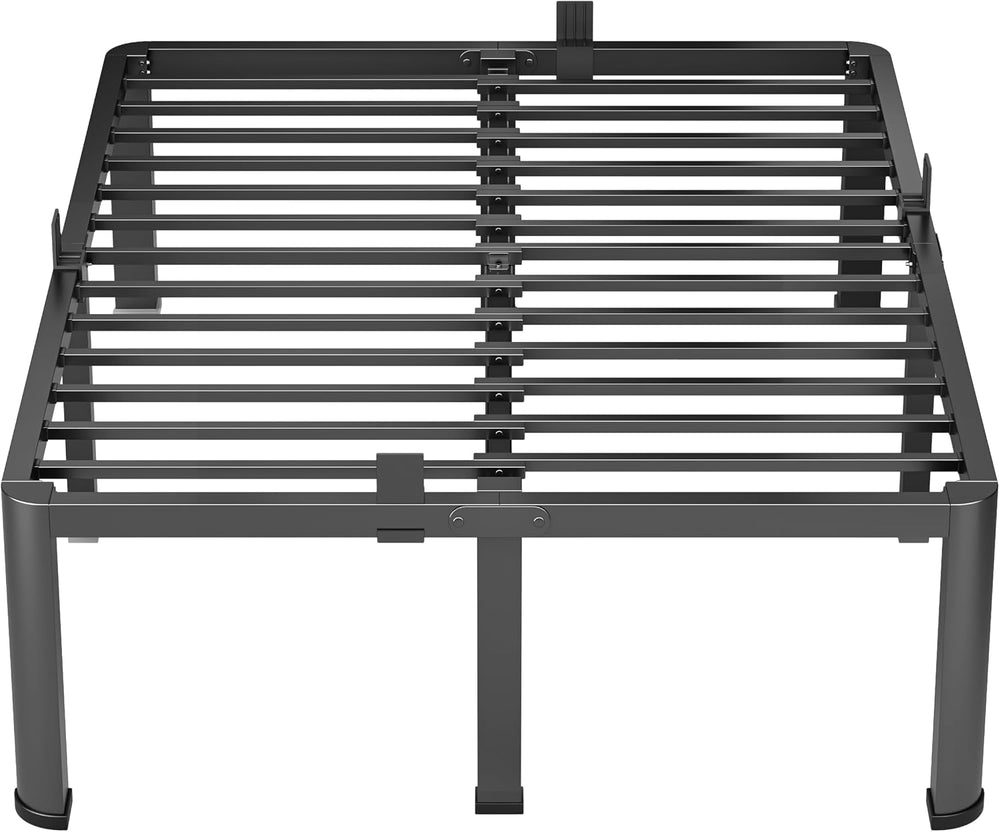 VIPSHOW 20 Inch King Heavy Duty 3500lbs Bed Frame with Round-Corner