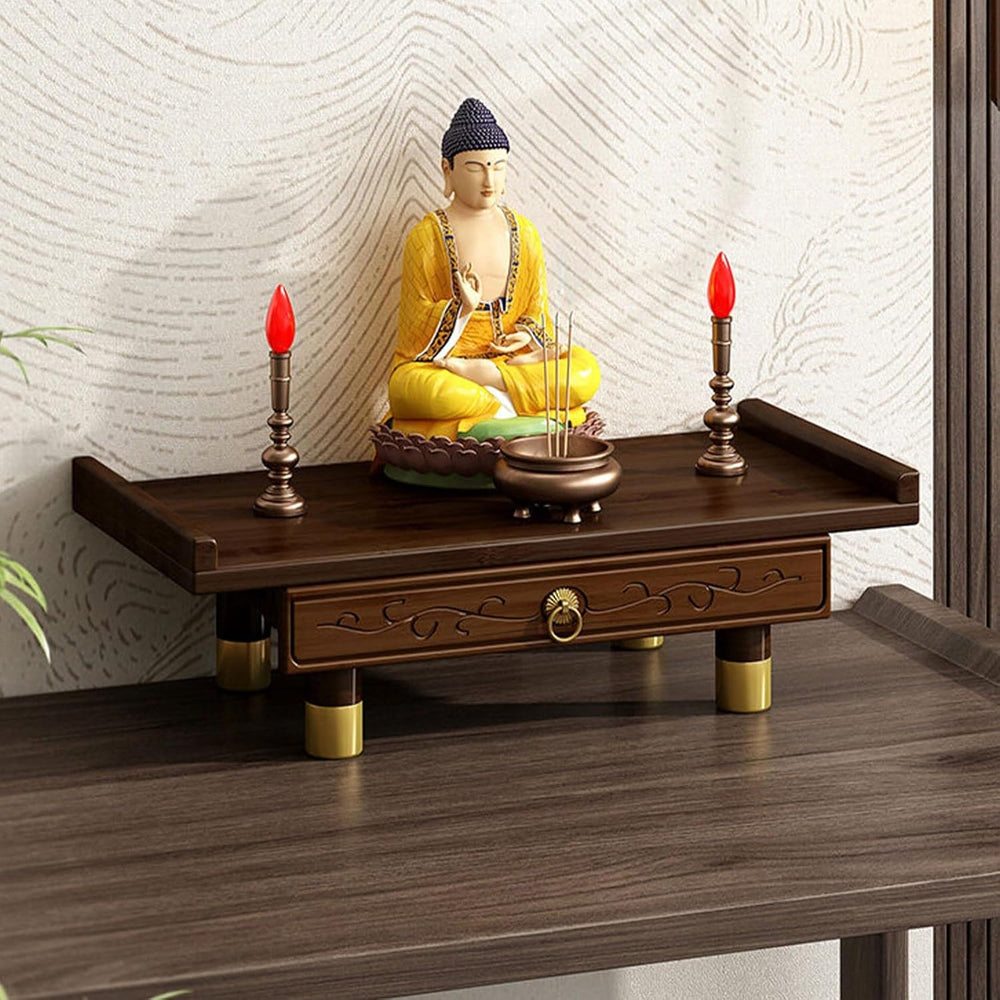 Meditation Altar Table, Personal Meditation Altar Cabinet, Small Puja Table, ...