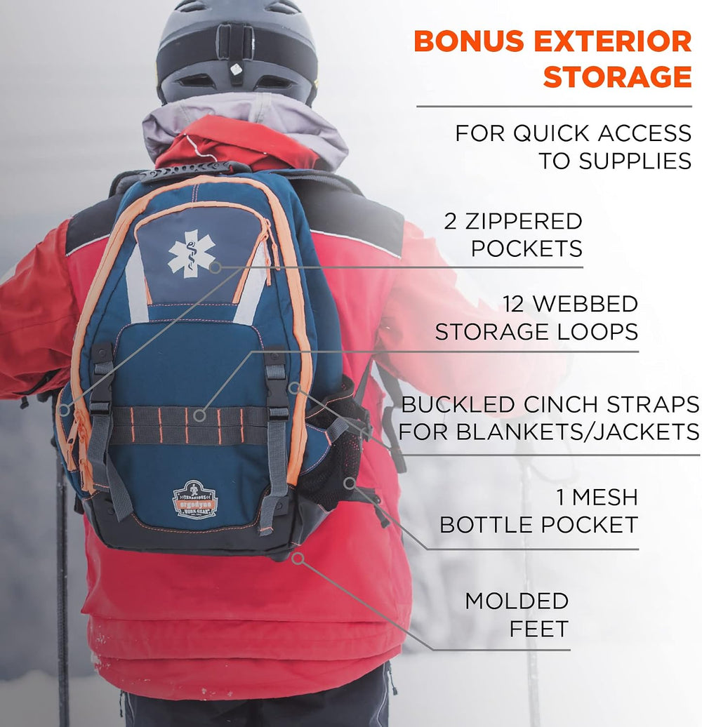 Ergodyne Arsenal 5244 Medic First Responder Trauma Backpack Jump Bag for EMS,...