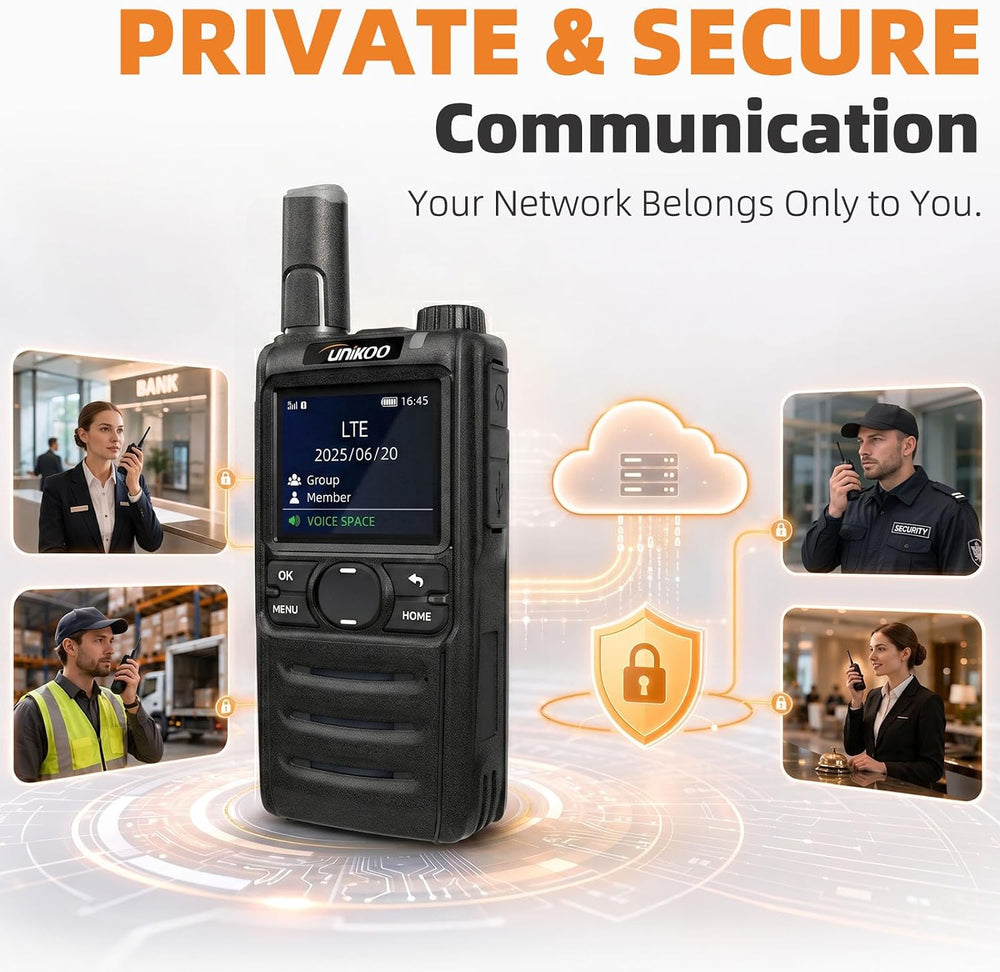 Lifetime Free Walkie Talkies Unlimited Range 4G LTE POC Two Way Radios