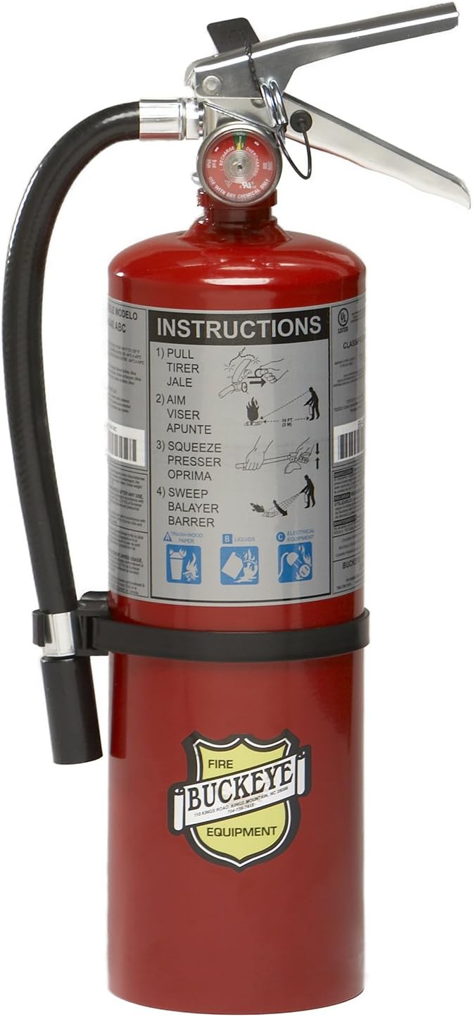 10914 ABC Multipurpose Dry Chemical Hand Held Fire Extinguisher with Aluminum...