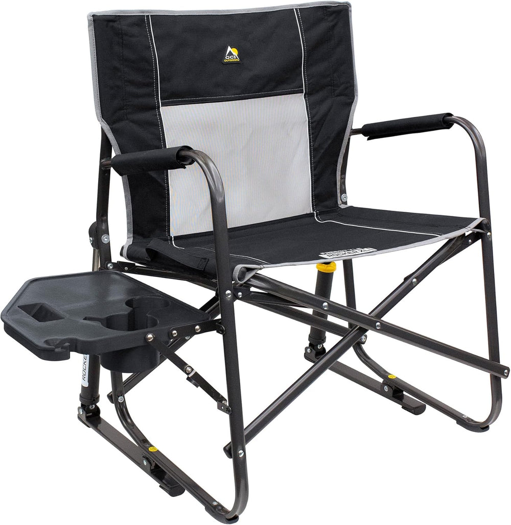 GCI Outdoor Freestyle Rocker XL with Side Table Camping Chair | Portable Fold...