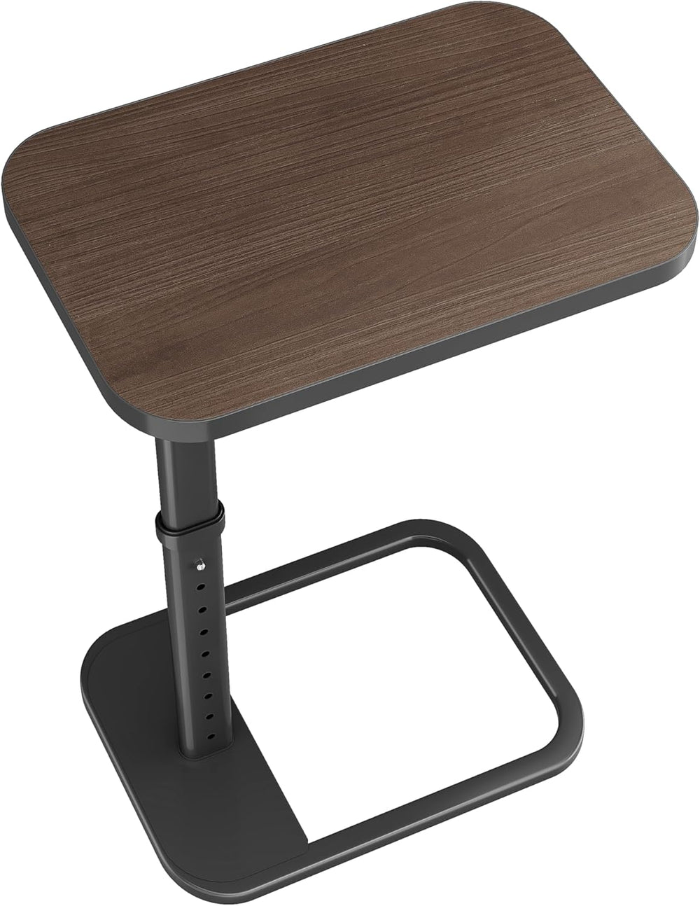 Kitstorack TV Tray Table, Adjustable Height & Rounded Metal Corners, Snac...