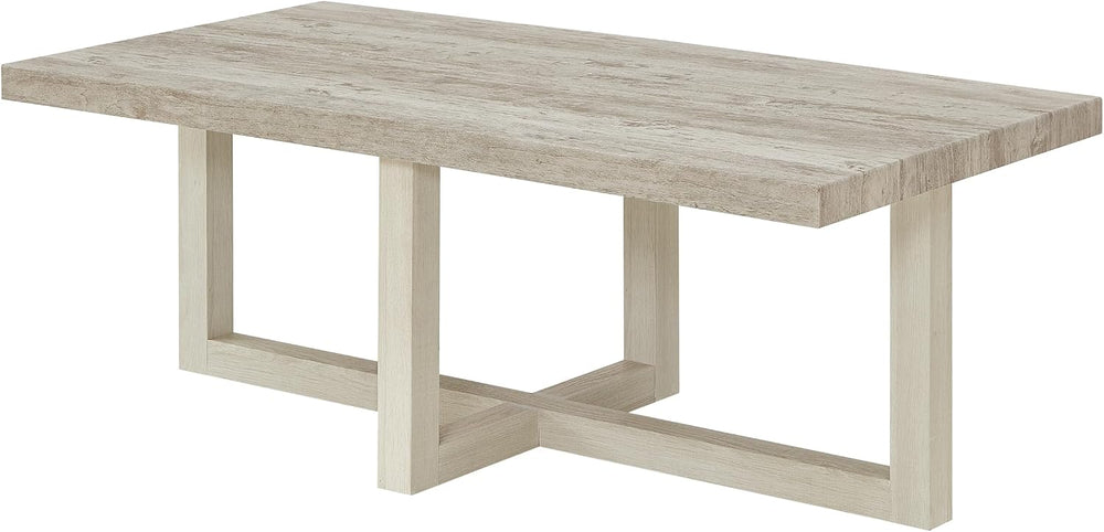 Roundhill Furniture Luno 3-Piece Coffee Table Set, Coffee Table and Two End T...