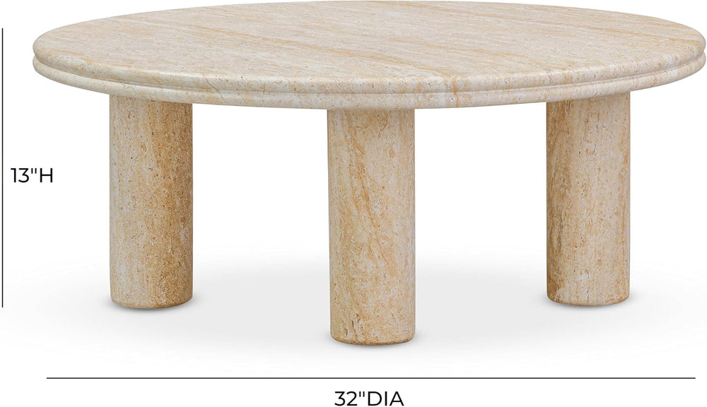 Tov Furniture Amora Faux Travertine Nesting Accent Tables