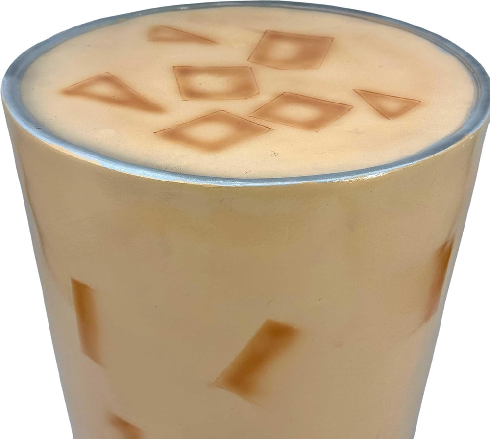 Galt International 18" Boba Milk Tea Stool Side Table | Asian Bubble Tea...