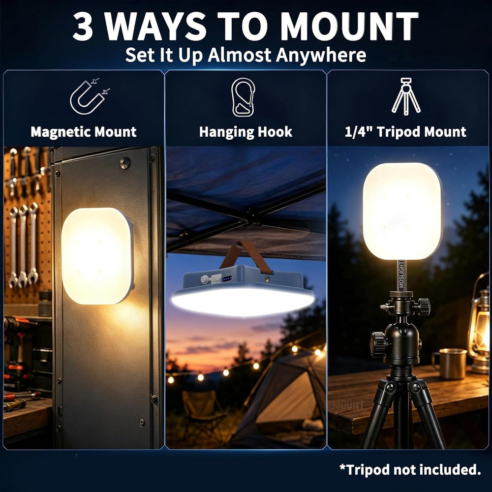 Rechargeable Camping Light, Magnetic Hanging Tent Light