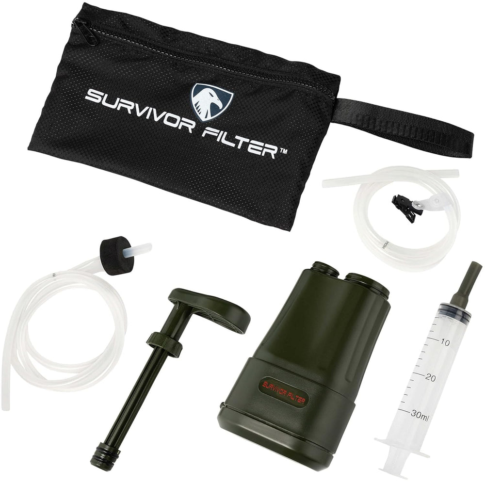 Survivor Filter PRO X Electric Portable Water Filter Manual Backup Kit