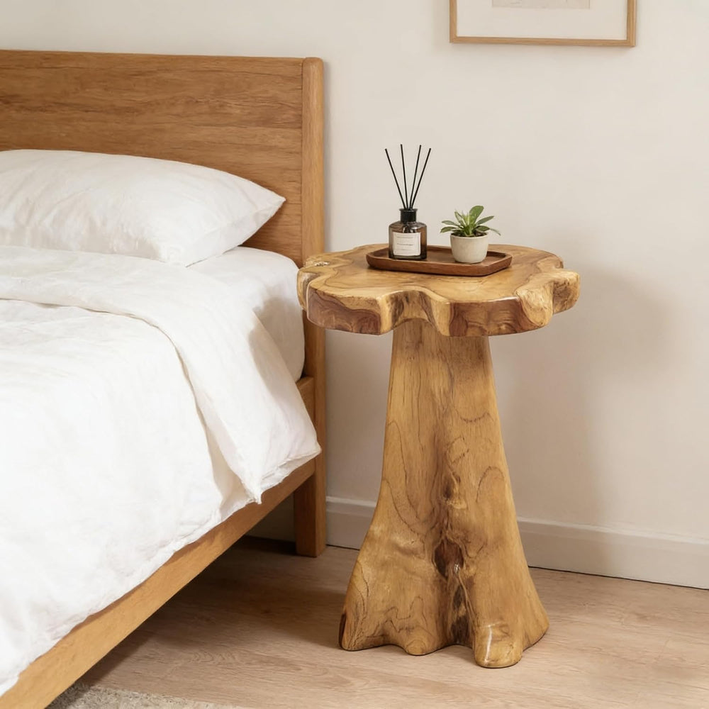 Greenage Solid Teak Wood Plant Stand 15.5" x 15.5" x 19.5" H |...