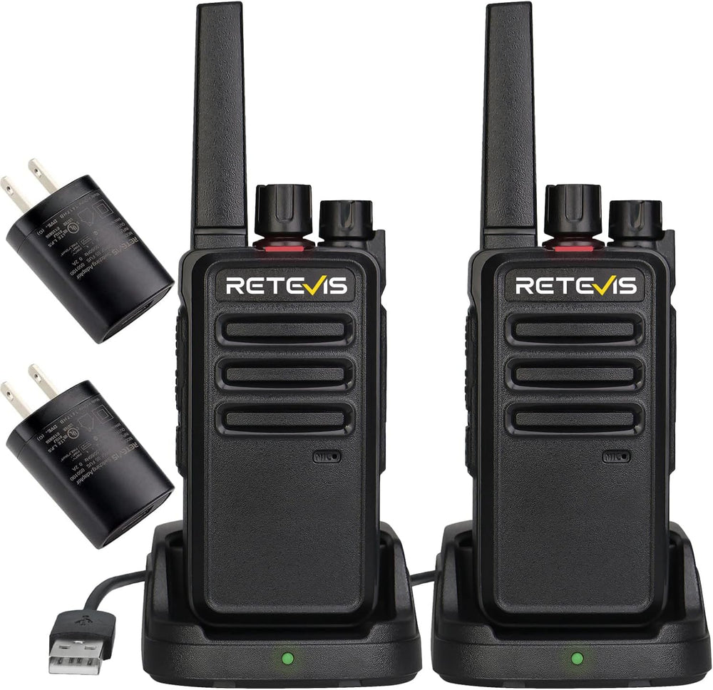 Retevis RT68 FRS Walkie Talkies for Adults Long Range (2 Pack)