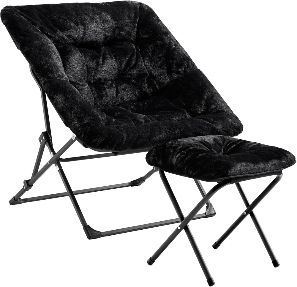 OAKHAM Saucer Chair for Adults, Foldable Comfy Chair for Bedroom