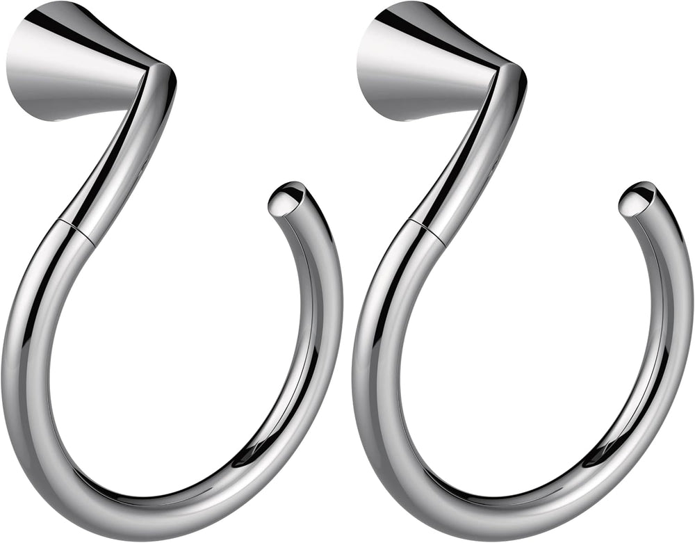 Moen YB2386CH Glyde Towel Ring, Chrome (Pack of 2)