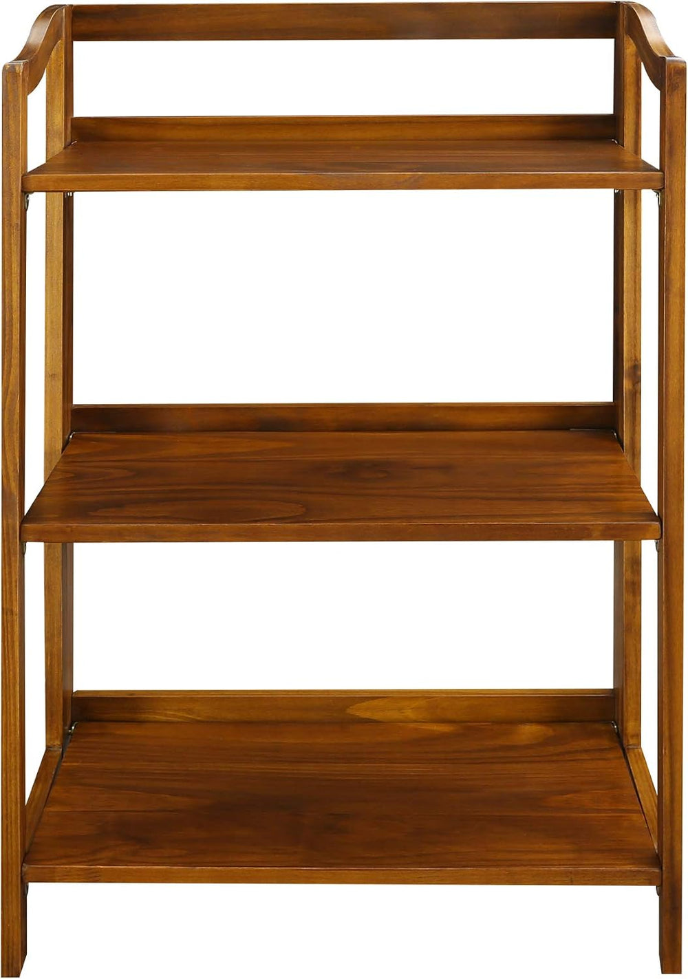 Casual Home Stratford 3-Shelf Folding Bookcase-Warm Brown