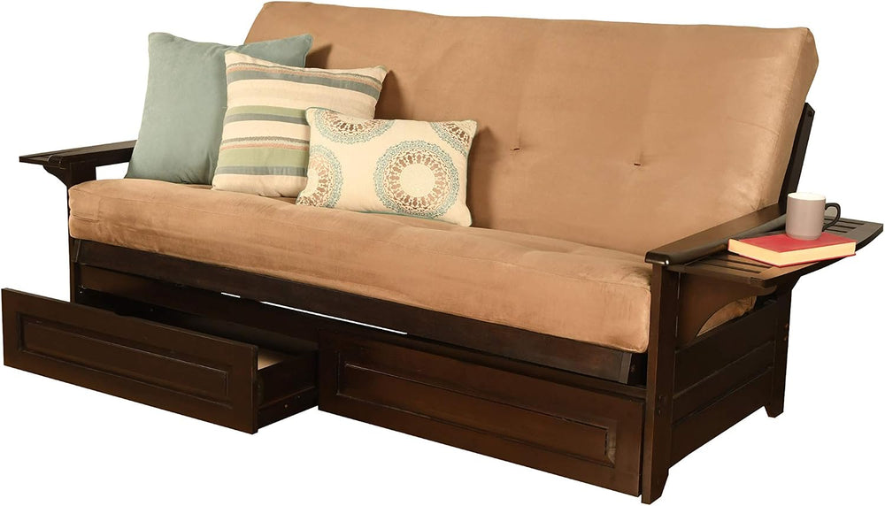 Kodiak Futons Full Size Futon in Espresso Finish, Brown