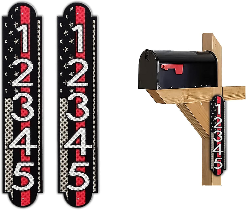 Curb N Sign Mailbox Numbers Plaques - Made of Aluminum Composite Material - S...