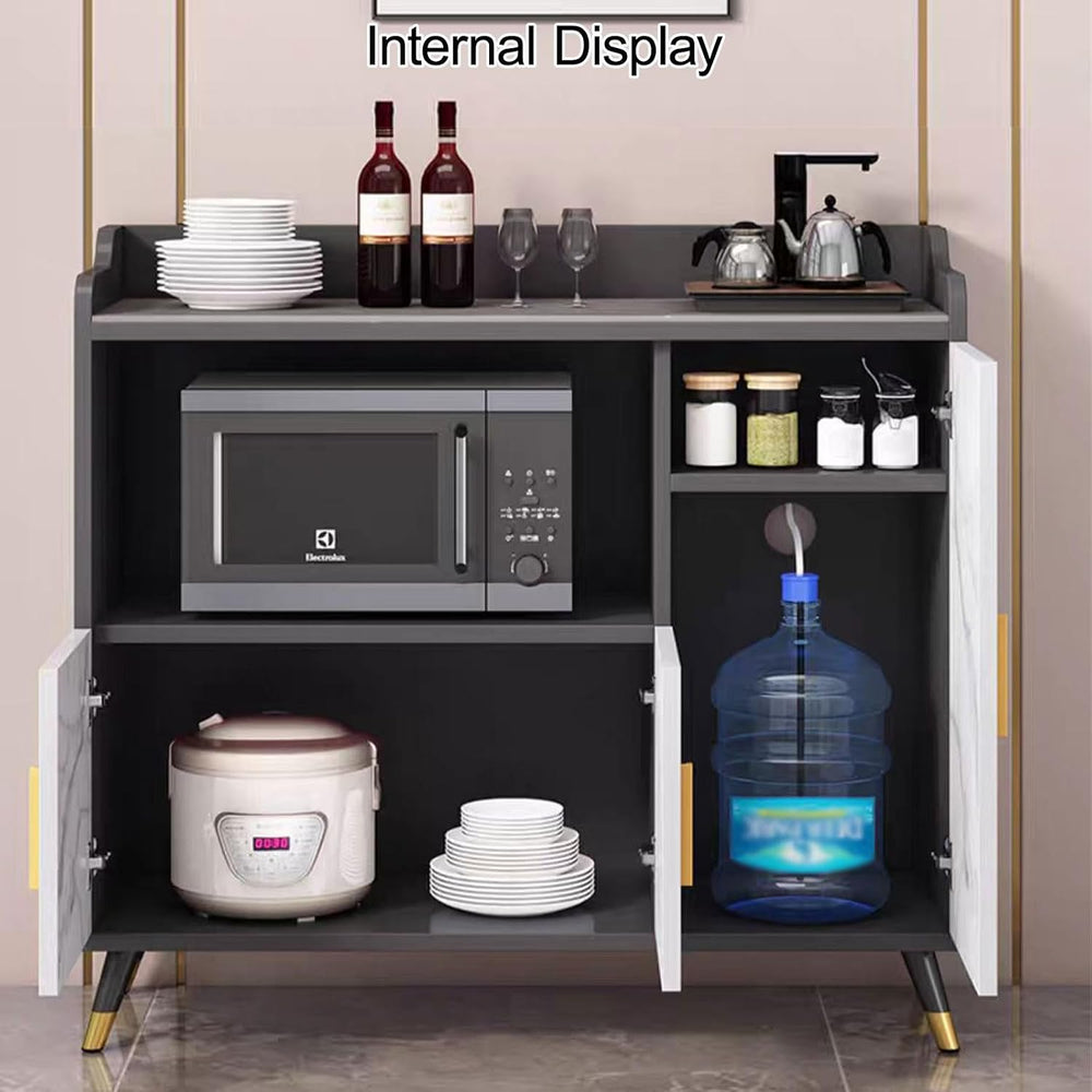 Sideboard Buffet, Wide Pantry Storage Cabinet, Tall Kitchen Storage Cabinet w...