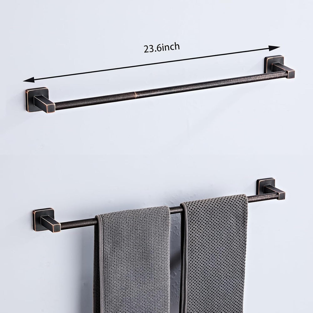 Bathroom Hardware Set 4 Pieces,Oil Rubbed Bronze Bathroom Accessories Set Sta...