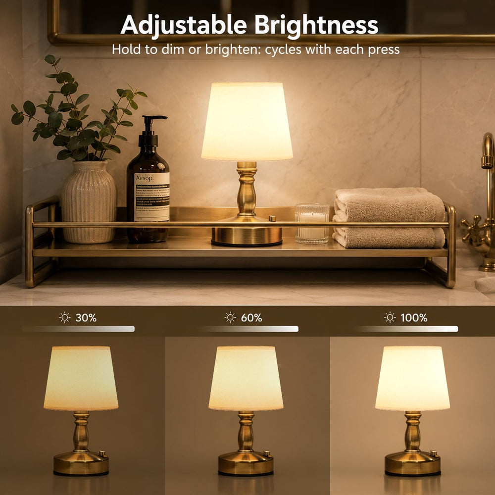 EppieBasic Small Cordless Lamp Rechargeable: Fast Charging, Battery-Powered