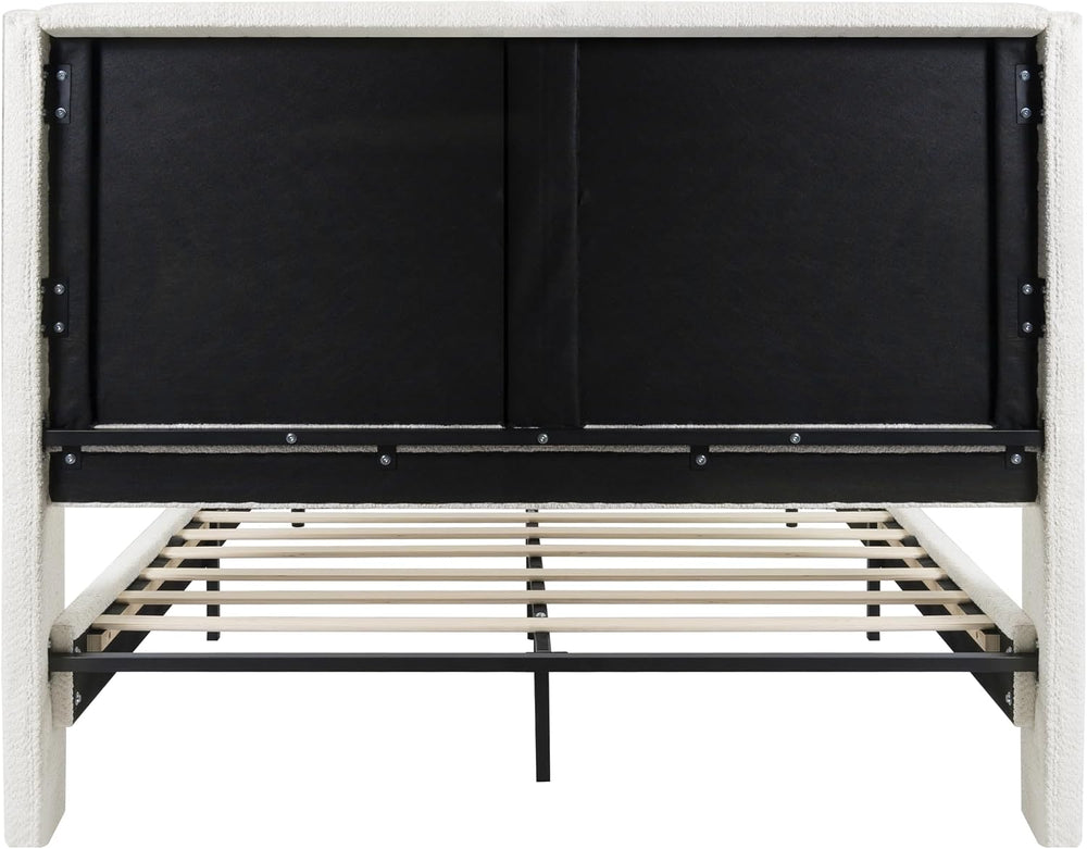 GDFStudio Jabodt 55.5"H Tall Headborad, Queen Size Bed Frame, Upholstere...