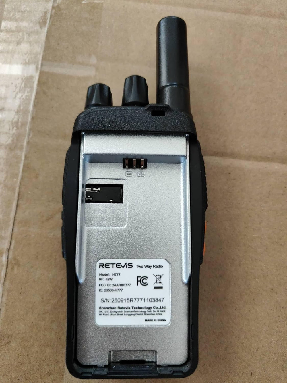 Retevis H-777 Rechargeable Walkie Talkies, Compact 2 Way Radio Flashlight