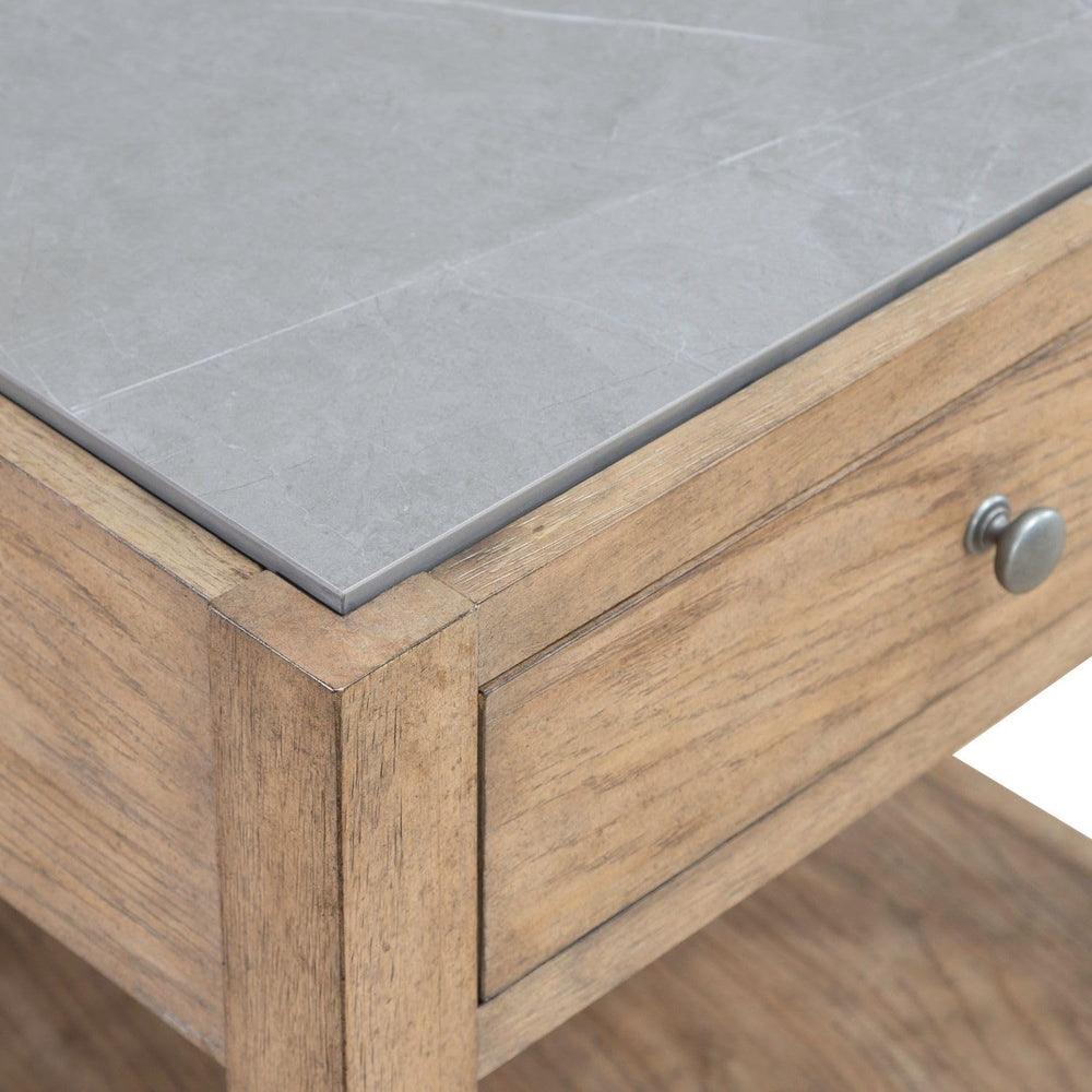 Liberty Furniture Millstone End Table with Unique Tile Top for Living Room - ...