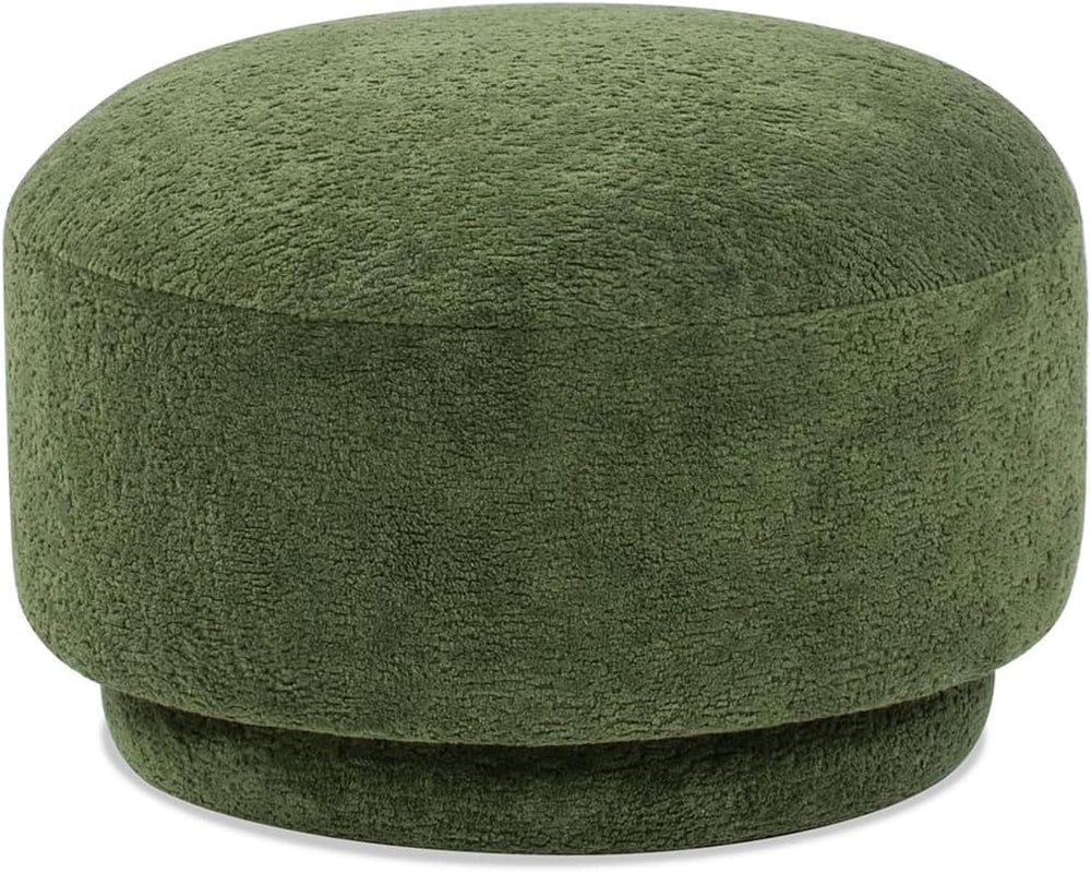 Jennifer Taylor Home Fuji 15" Mushroom Footstool Ottoman in Moss Green F...