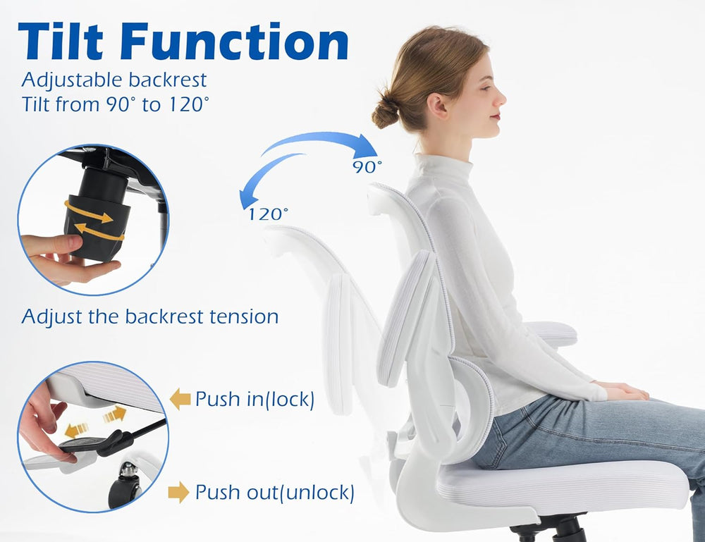 TRALT Ergonomic Office Chair - Desk Chair with Adjustable Lumbar Support Comp...