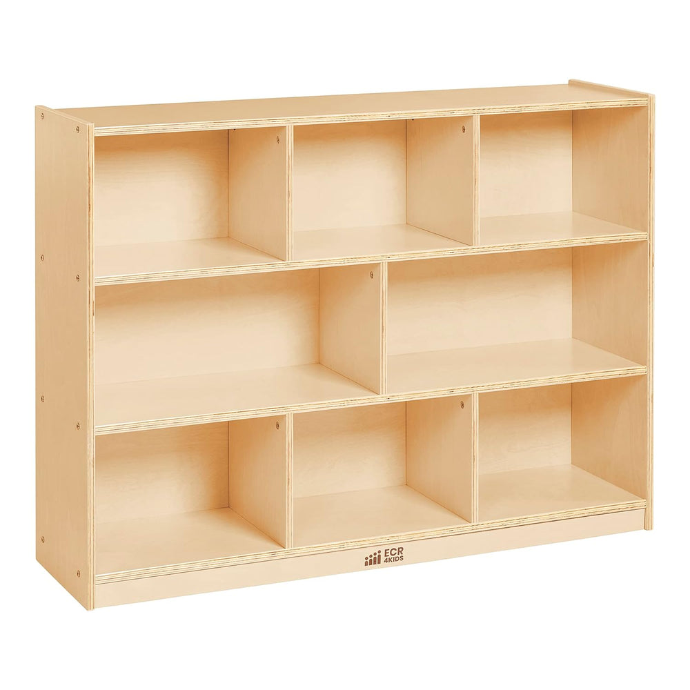 ECR4Kids 8-Compartment Mobile Storage Cabinet, Elementary, Classroom Furnitur...