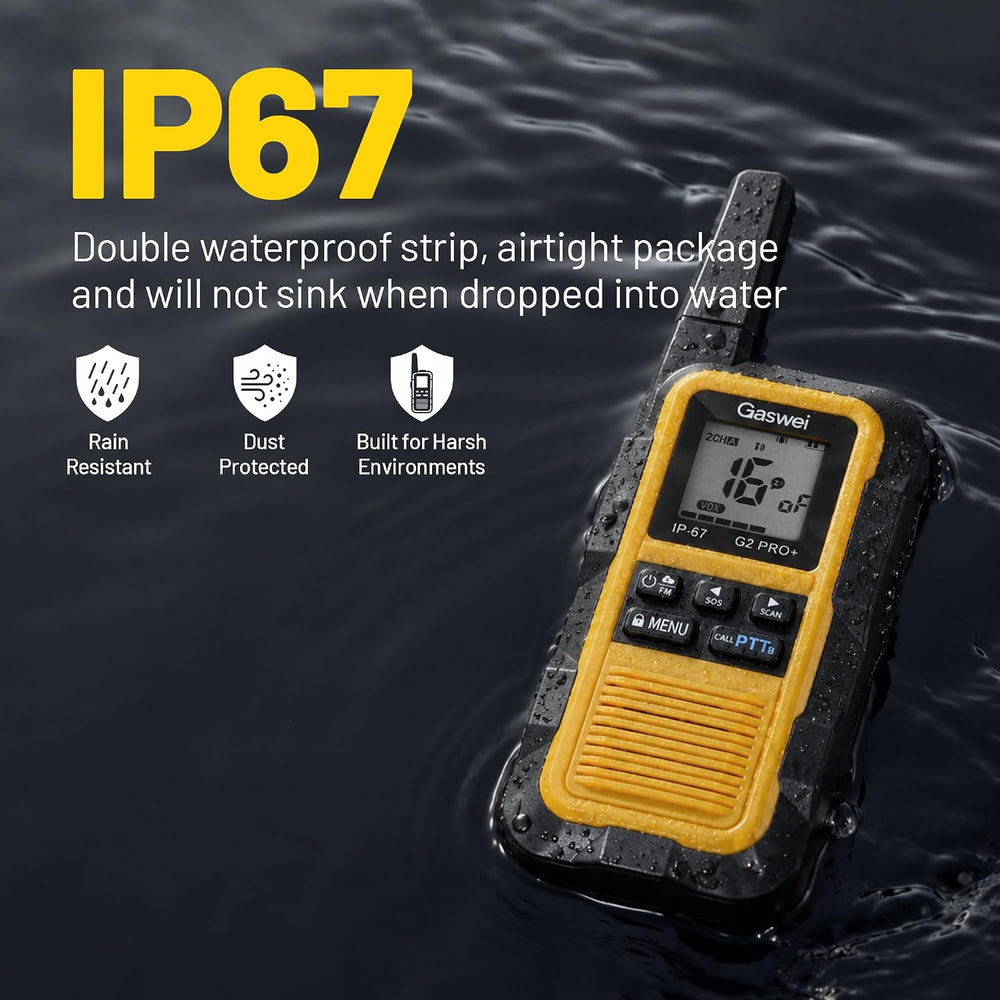 G2pro+ IP67 Waterproof Floating FRS walkie talkies Long Range