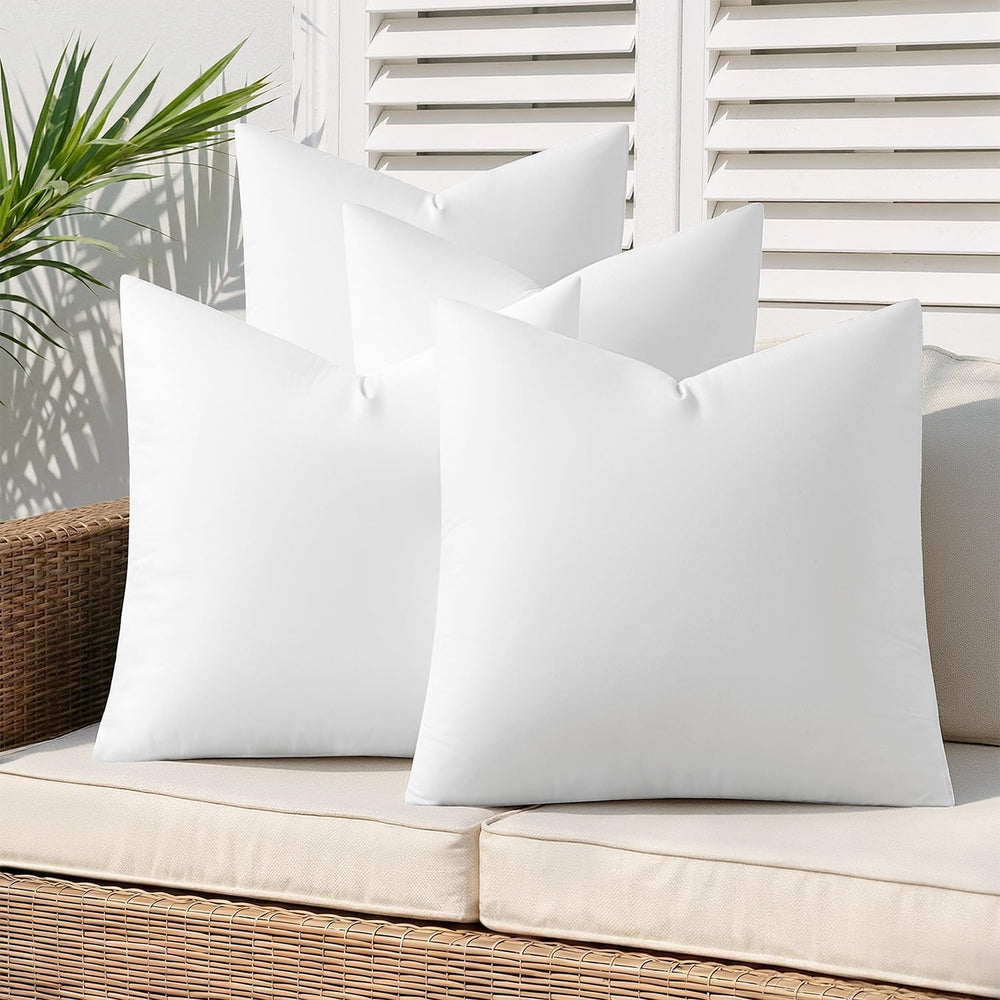 MIULEE Outdoor Pillow Inserts 20x20 Pack of 4