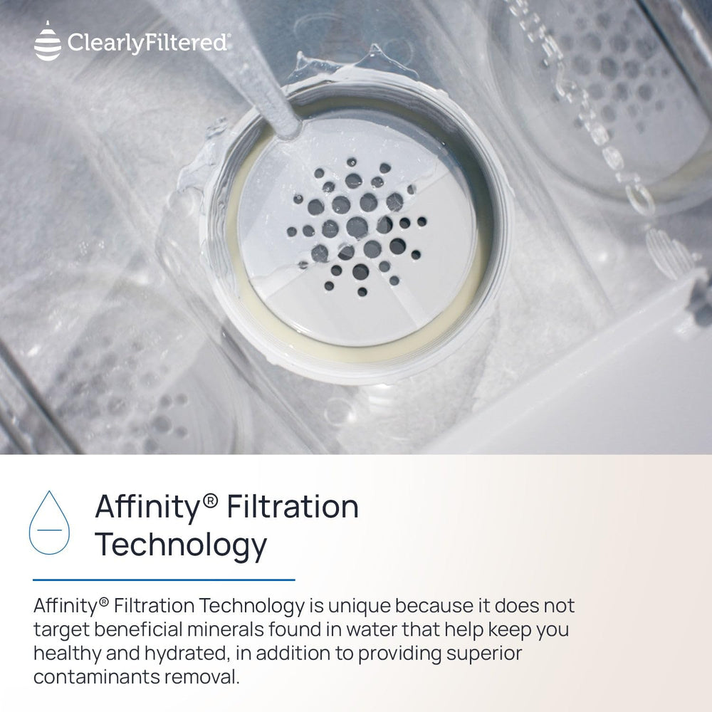 Clearly Filtered Water Filter Pitcher, 10 Cup BPA Free Water Filtration