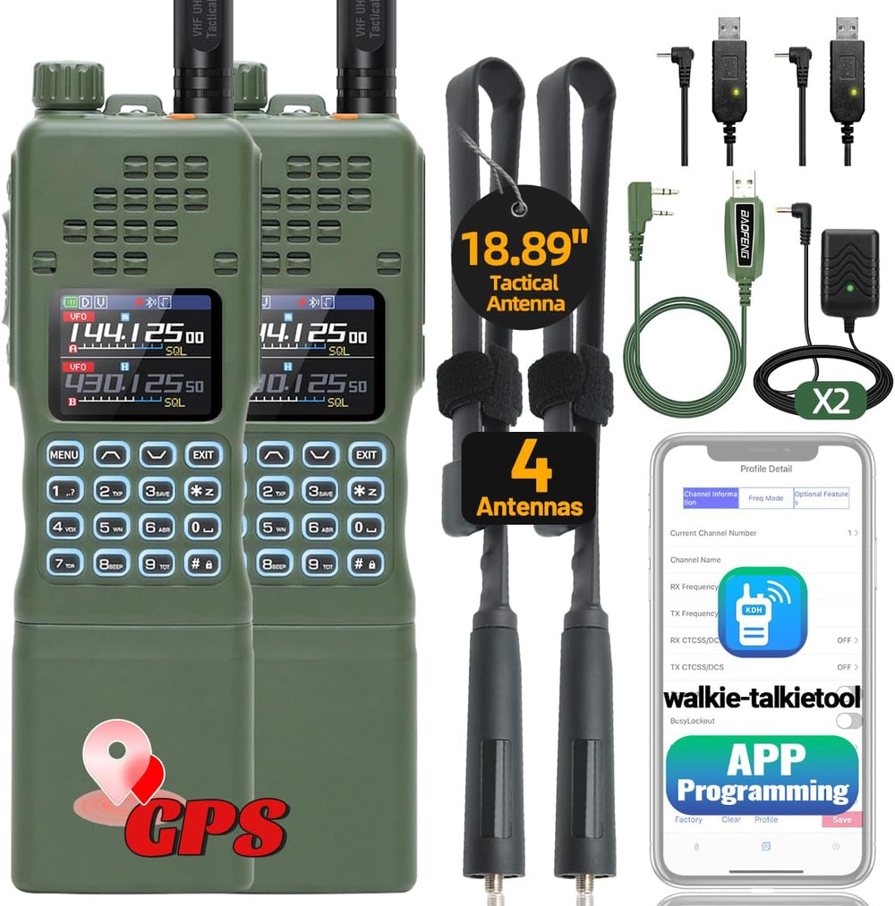 BAOFENG Radio AR-152 PRO Ham Radio Handheld 10W Rechargeable Walkie Talkies L...