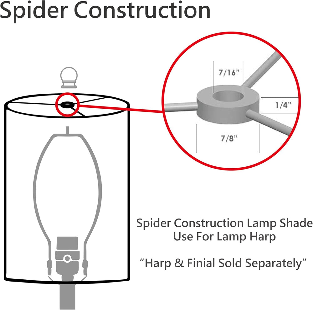 Aspen Creative 31223 Transitional Drum (Cylinder) Shaped Spider Construction ...