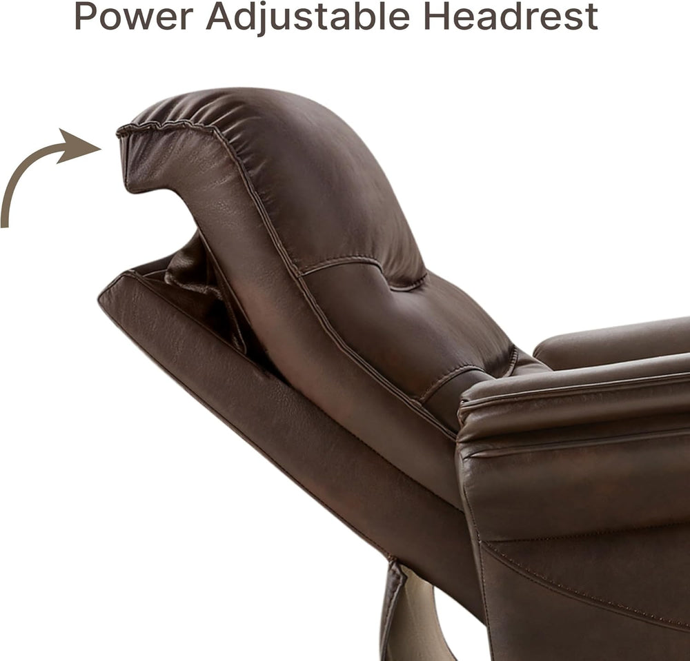 KISLOT Dual Motor Power Recliner Chair,Zero Gravity USB & Type-C, Espresso