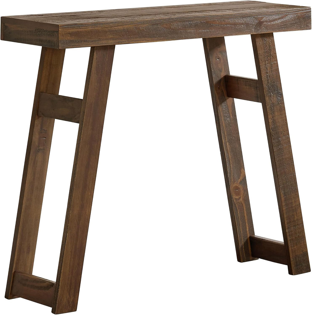 Alaterre Furniture Lawas Solid Wood Console Table, Brown, 36”x12”x32” | Moder...