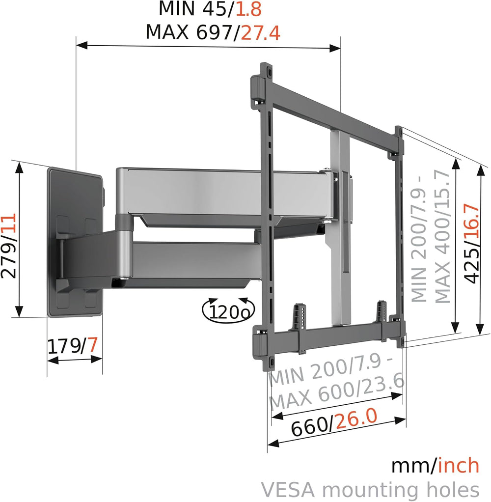 Vogel's TVM 5855 Full-Motion Ultra Strong TV Wall Mount for Large and Hea...