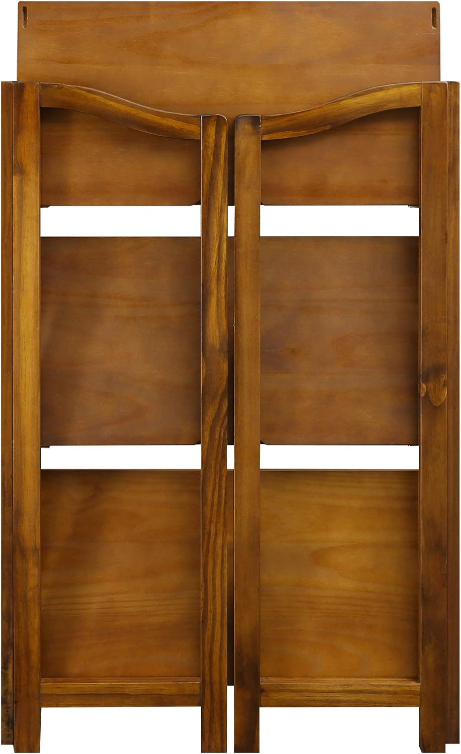 Casual Home Stratford 3-Shelf Folding Bookcase-Warm Brown