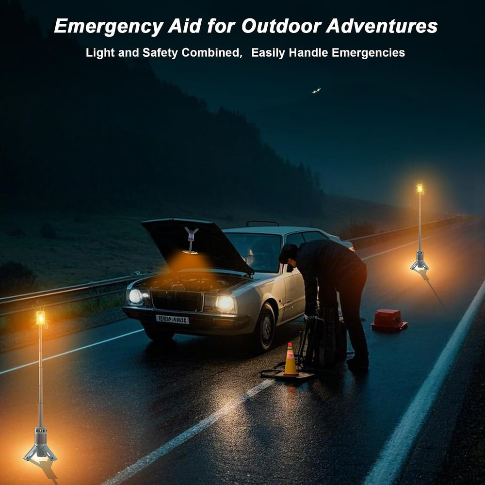 Camping Lights, Rechargeable Telescopic Camping Lights with Stand,12000mAh Ca...