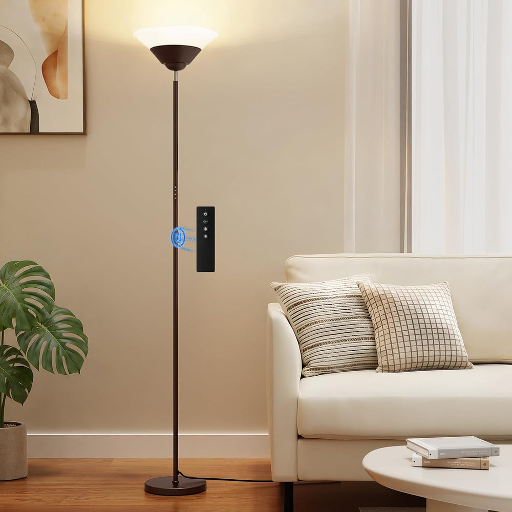 SIBRILLE Floor Lamps for Living Room, 72” Tall LED Standing Lamp with Remote/...