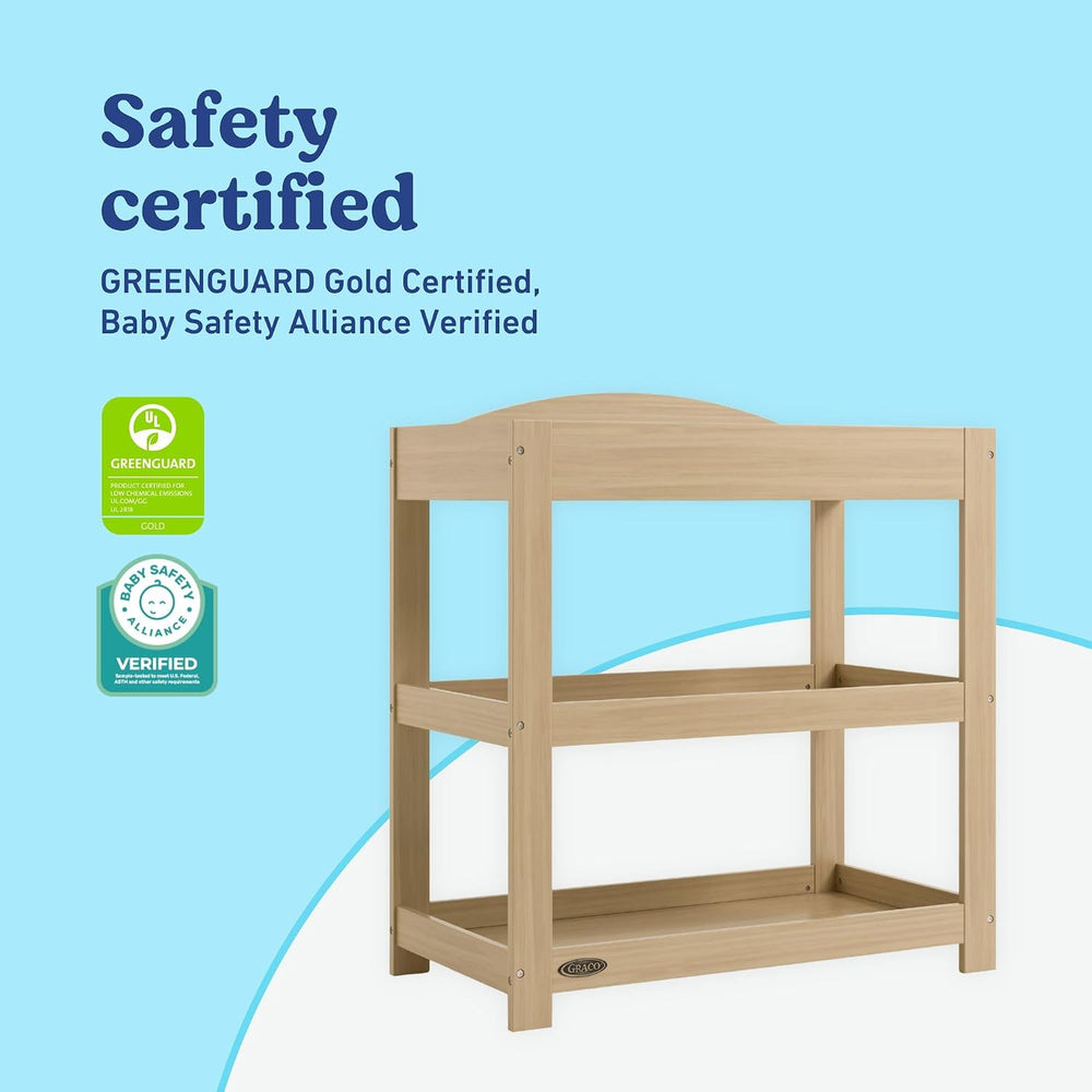 Graco Customizable Changing Table with Changing Pad, Driftwood