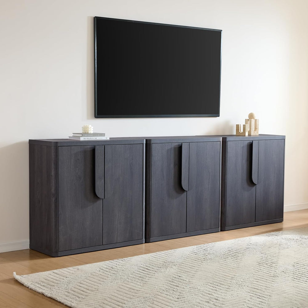93.42'' Sideboard Buffet Cabinet W/Storage, Modern Accent Cabinets W/...