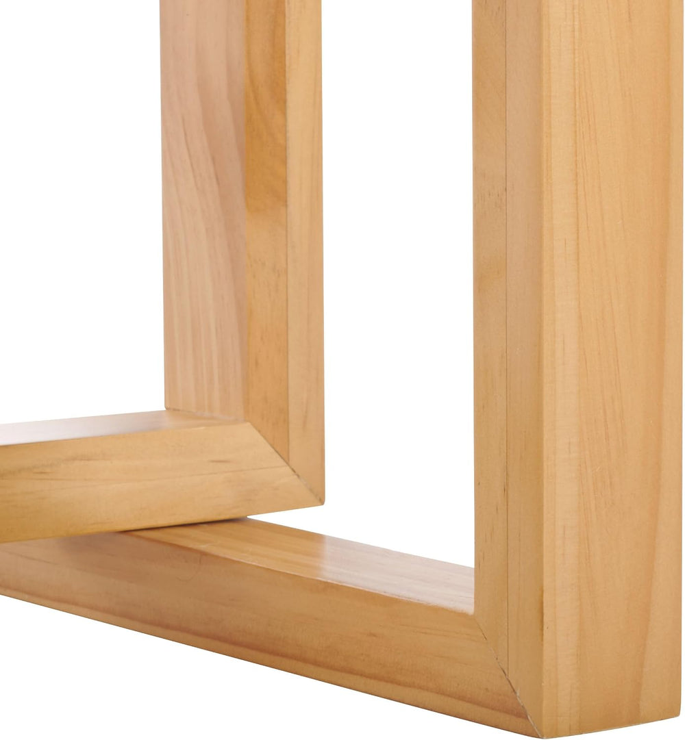 SAFAVIEH Home Collection Otaki Natural Brown Square Top Solid Wood End Table