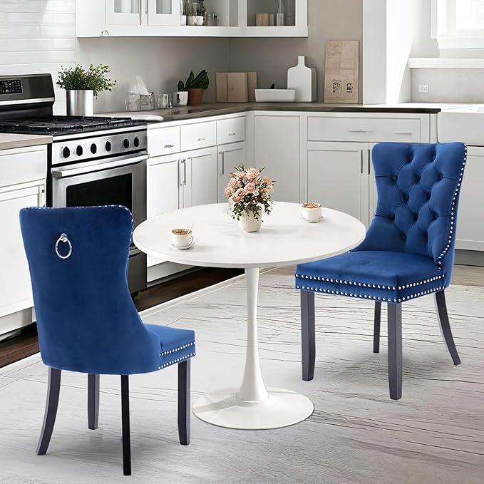 SoarFlash Kitchen Table and Chairs for 2, 24" Dining Table Set for 2 wit...